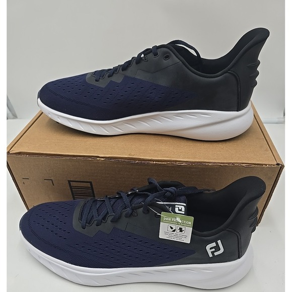 FootJoy Flex Golf Shoes Navy Waterproof Men's 14M Performance Athletic Footwear